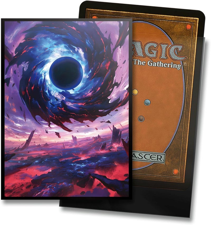 Kiiransr MTG Card Sleeves - Black Hole Damnation - Ultra Clear Front & Matte Finish Back, 100 Count Standard Size Matte Art Sleeve for Magic The Gathering - Image 2